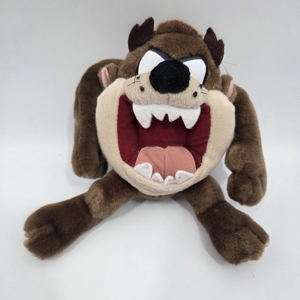 Vtg Applause Looney Tunes Taz 8" Plush 90s Retro Stuffed Animal Toy